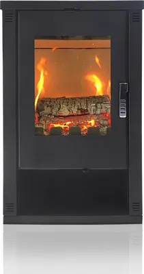 Produktbild von Kaminofen modern model Lheia Schwarz, Energieeffizienz A, 7.5 kW, 570 x 382 x 926 mm
