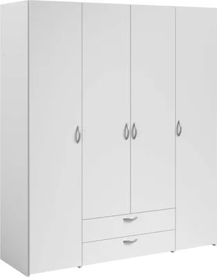 Produktbild von Parisot Daily 1 Kleiderschrank 4-türig Weiß 160x185 cm