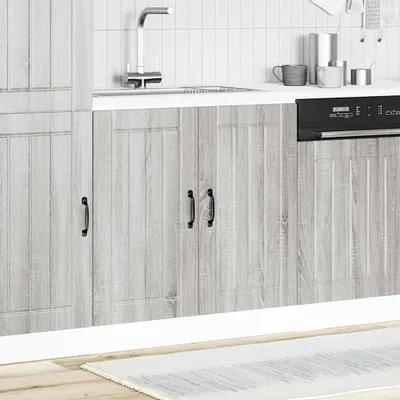 Produktbild von vidaXL Spülenunterschrank Lucca Grau Sonoma Holzwerkstoff