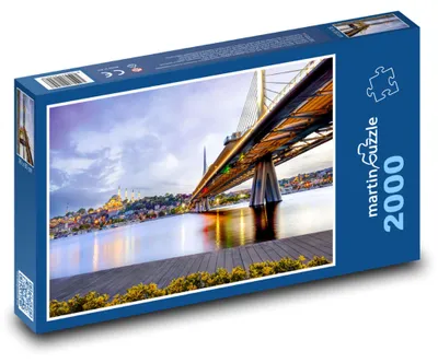 Zdjęcie produktu dla martinpuzzle - Puzzle 2000 - Most nad Bosforem w nocy, Turcja