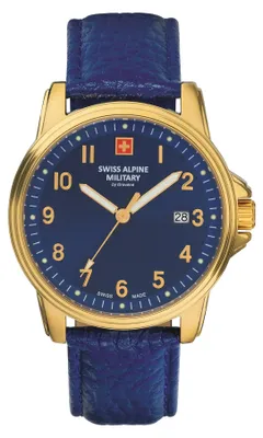 Produktbild von Swiss Alpine Military Herren Armbanduhr 40 mm Armband Leder 7011.1515