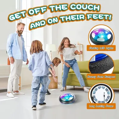 Produktbild von DTC Spielball Air Power Fussball Geschenke LED Wiederaufladbar Indoor Fußball Hover Ball ABS