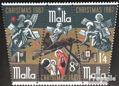 Produktbild von Briefmarken Malta 1967 Mi 364-366 Dreierstreifen (kompl.Ausg.) postfrisch Sondermarken