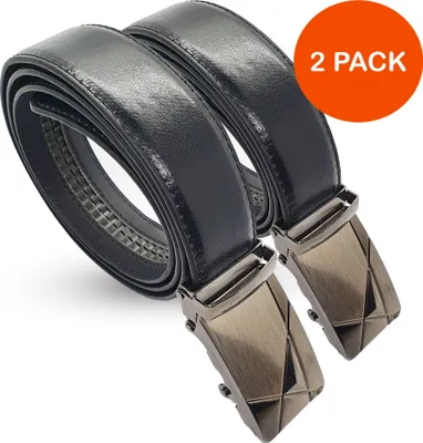Produktbild von Herren Gürtel - Herren Gürtel Automatik - Bucklybelts - Automatik Gürtel - 2 Stück - Men Belt - Schwarz