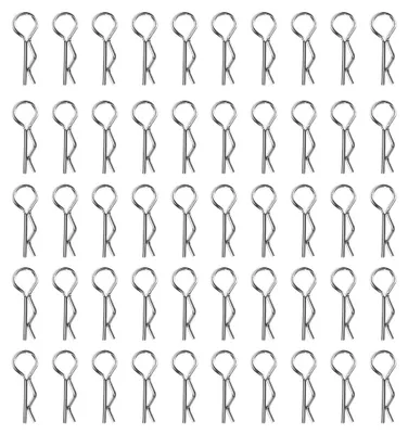 Produktbild von 50 Stück R-Clips Formstifte RC Teile Zubehör Passend für 1/10 HSP Auto FahrzeugmodellSilber