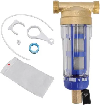 Zdjęcie produktu dla Zestaw filtrów do wody z miedzianą głowicą, usuwający osady i zanieczyszczenia, do domowych instalacji wodociągowych
