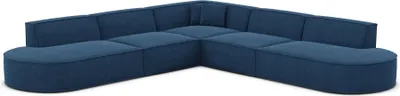 Produktbild von Strukturstoff Ecksofa Brevia Dunkelblau