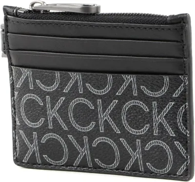 Obrázek produktu pro Calvin Klein Subtle Mono pouzdro 6CC se zipem Black Classic Mono