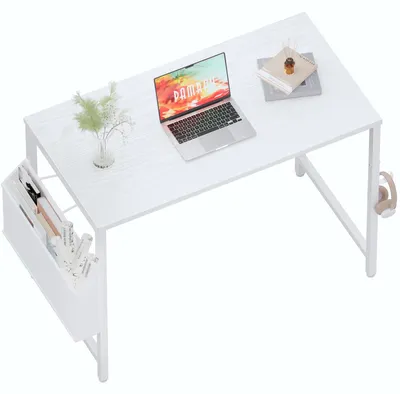 Productafbeelding van Computerbureau - Bureau klein - 80 x 40 cm - Opbergtas - Koptelefoonhaak