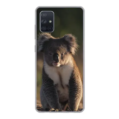Produktbild von MuchoWow® Handyhülle Schutzhülle Hülle für Samsung Galaxy A71 Koala - Sonne - Tier - Kinder - Jungen - Mädchen Silikon Softcase Handy Hülle - Kartenbesitzer