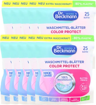 Produktbild von 10x25 Dr. Beckmann Magic Leaves Color Blütenfrisch Waschmittelblätter