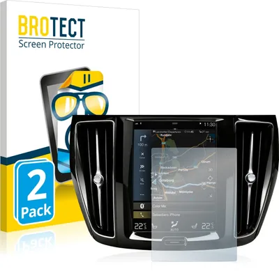 Produktbild von 2x Für Volvo S60 Sensus Connect 2020 Schutzfolie BROTECT Displayschutz Display Schutz Folie Klar Transparent