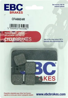Immagine prodotto di CFA660/4R - Pastiglie per freni da bicicletta (prestazioni organiche) EBC Brakes