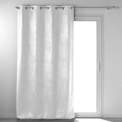 Verdunkelungsvorhang mit Ösen, 135 x 240 cm, weiß