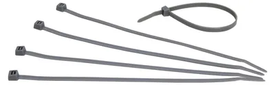 Produktbild von Kabelbinder 200 x 5 mm, 50 Stück in silber-grau
