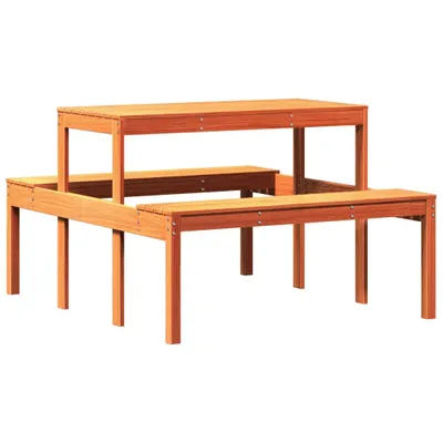 Produktbild von Picknicktisch Wachsbraun 110x134x75 cm Massivholz Kiefer