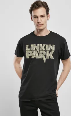Produktbild von Merchcode T-Shirt Linkin Park Distressed Logo Tee Black-XL
