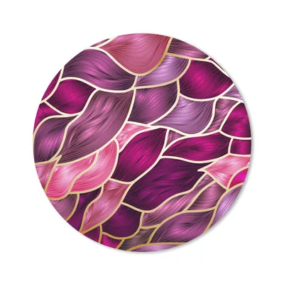 Produktbild von MuchoWow® Mauspad Mousepad Abstrakter Hintergrund mit lila und gold 50x50 cm - Mousepads - Maus Mat - Pad - Mausunterlage - Vinyl