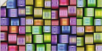 Produktbild von ARTland Wandbild, selbstklebend Bunte Muster Größe: 60x30 cm