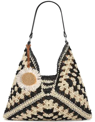 Image de Sac bandoulière pliable vintage, léger, pour femmes