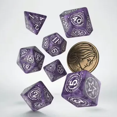 Obrázek produktu pro Kostky Zaklínač - Yennefer (fialové)