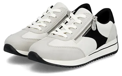 Produktbild von Rieker Damen-Schnürhalbschuh Grau-Schwarz, Farbe:grau, EU Größe:43
