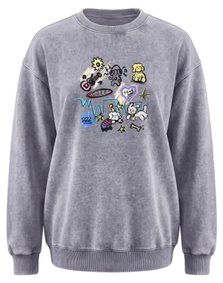 Image de SUPSLIM - Pull à capuche pour femmes, couleur gris, taille L