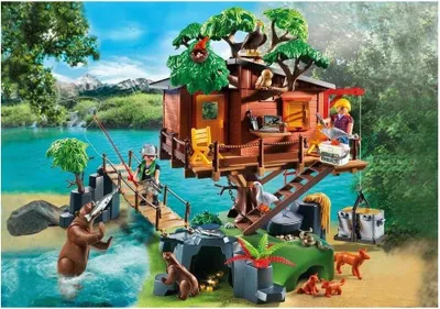 Image de PLAYMOBIL wild life 5557 cabane des aventuriers dans les arbres