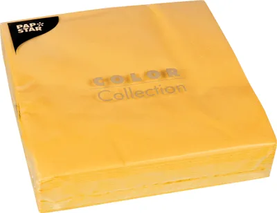 Produktbild von Papstar Serviette gelb 40x40 cm 50 Stück 1er Pack