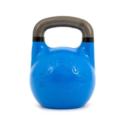 Produktbild von Wolverson Fitness GSU Kettlebell 10kg Blau + Black Rings