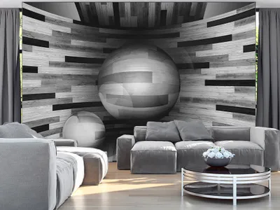 Produktbild von Vlies Fototapete 400x280 cm Tapeten Wandtapete XXL Abstrakt Holz f-A-0248-a-d
