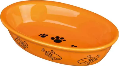 Produktbild von Trixie Ovaler Katzen-futterspender Aus Keramik 15 × 10 Cm Bole Rot 0.2 L Rot 0.2 L