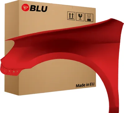 Immagine prodotto di BLU Parafango compatibile con VW Volkswagen GOLF VI 6 Hatchback LY3D Sinistra Rot TornadoRot | 2008-2016 | Anteriore | Verniciato | Pronto per il montaggio | Acciaio
