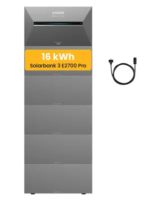 Produktbild von Powerness® Balkonkraftwerk Speicher 16 kWh, Anker SOLIX Solarbank 3 E2700 Pro mit 5x Anker BP2700 Erweiterungsakku für Balkonkraftwerk (0% MwSt.)