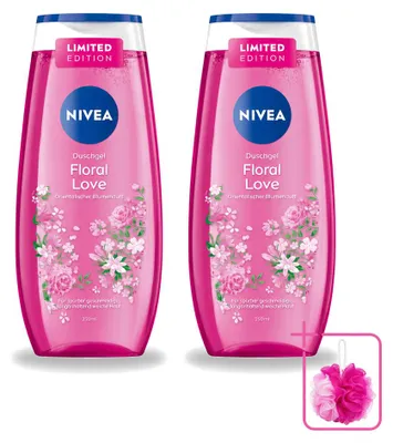 Produktbild von 2 x Nivea Douchegel Floral Love - 250 ml - Sparpackung - 2 Stücke