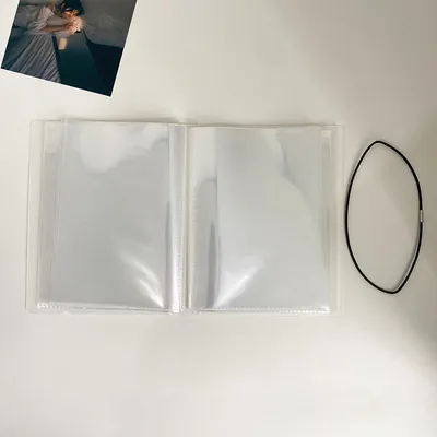 Produktbild von INF Vertikales Fotoalbum - Transparentes PVC-Erinnerungsbuch 6 Zoll
