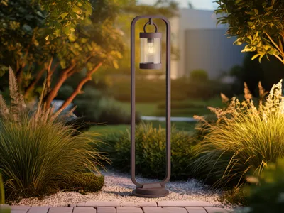 Produktbild von LED Wegeleuchte für Wegbeleuchtung Garten, Gartenlaterne Rostoptik, Höhe 100cm