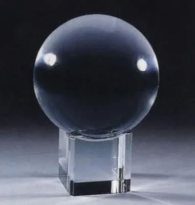 Immagine prodotto di Sfera di vetro - Decorazione sferica - Decorazione d'interni - Vetro trasparente - 13 cm - Trasparente