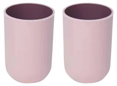 Produktbild von Trinkbecher 300ml, 2er Set, Hellrosa, Kunststoff, Spülmaschinenfest