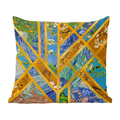 Produktbild von MuchoWow® Zierkissen Sofakissen Wohnzimmer Dekokissen 40x40 cm Van Gogh - Alte Meister - Kunst - Foto Kissen - Schlafzimmer Dekoration