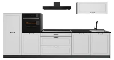 Imagen del producto de Mueble de cocina Vicco R-Line Blanco casa de campo/Antracita 340 cm encimera Antracita, Model 68010