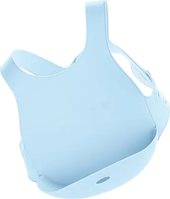 Immagine prodotto di MINIKOIOI Bavaglino in silicone con tasca - Blu