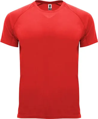 Immagine prodotto di Roly Sport CA0407 | T-shirt Bahrain con maniche raglan - Colore: Rosso 60 - Taglia: 3XL