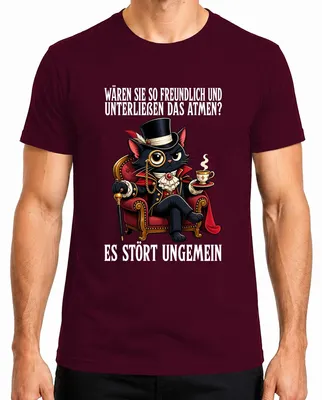 Imagen del producto de Camiseta para hombre, color burdeos, talla L