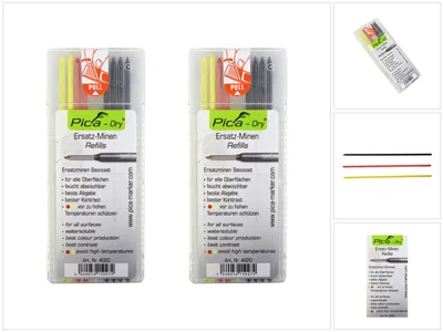 Produktbild von Pica DRY Ersatzminen Basis Set Bunt Wasserlöslich Multi Use 16 tlg. ( 2x 4020 )