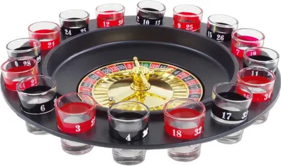 Produktbild von Roulette Partyspiel Trinkspiel Kunststoff 16Gläser Gesellschaftsspiel Erwachsene
