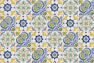 Produktbild von Fliesenaufkleber 10×10 cm – 24 Stück – Selbstklebend – Wasserfest – Pflegeleicht – Hitzebeständig – Für Küche & Bad – Vintage Retro schönes Mosaik