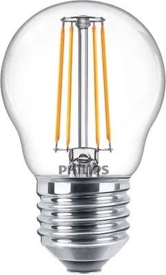 Produktbild von Philips LED Classic E27 G45 Filament klar 4,3W=40W Tropfen 470lm Warmweiß 2700K