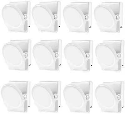 Immagine prodotto di Morsetti magnetici per frigorifero e lavagna bianca, set da 12 pezzi, bianchi, in metallo