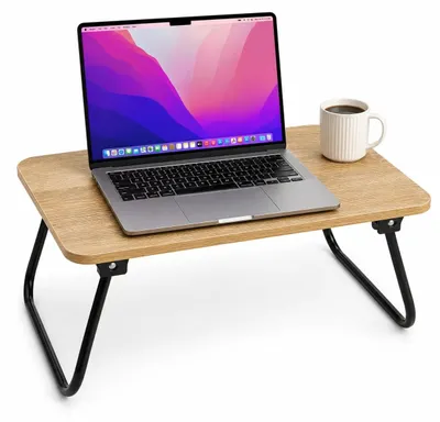 Obrázok produktu pre Skladací stolík na notebook – Prenosný písací stôl na raňajky a prácu